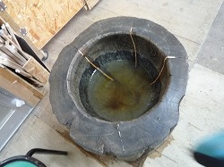 3/23 ①臼の修理 | もりのようちえんぴっぱらとおとじろうのひび