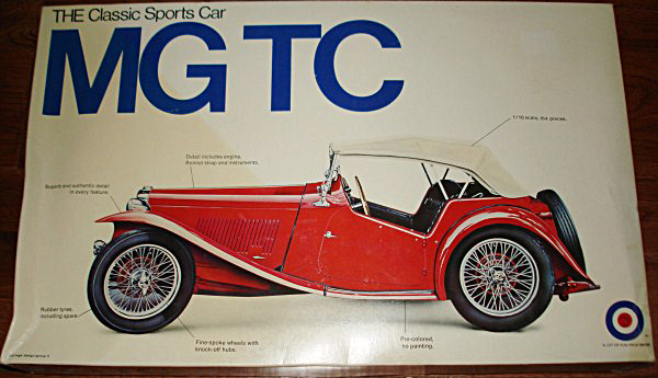 クラシックカー模型 ブリキ風 レトロカー 23号 1948年型MG TC プラモ日記 93 1948 MODEL MG TC MIDGET | SKYTIME BLOG!!