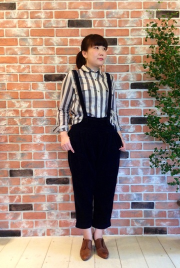 フィグロンドン コーデュロイ サロペット