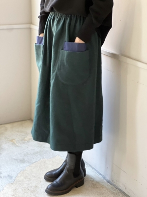 ※hirokoさま専用※ ホームスパン　ダブルポケットコーディュロイスカート hirokoさま専用※ ホームスパン ダブルポケットコーディュロイ