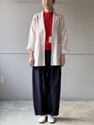 MARGARET STUART ニット カーディガン 幾何学模様 羽織 ウール