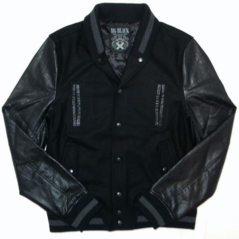 MG Black Varsity Jacket Black