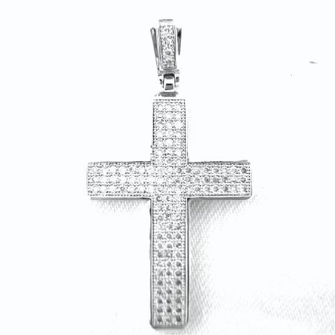 Sliver Chain Top Small Cross No.6