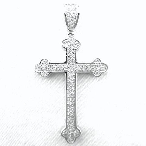 Sliver Chain Top Small Cross No.7