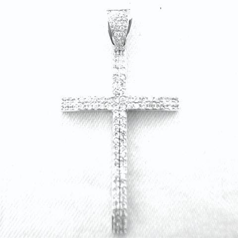 Sliver Chain Top Small Cross No.9