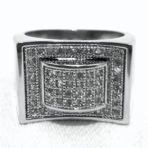 Sliver Ring Rectangle