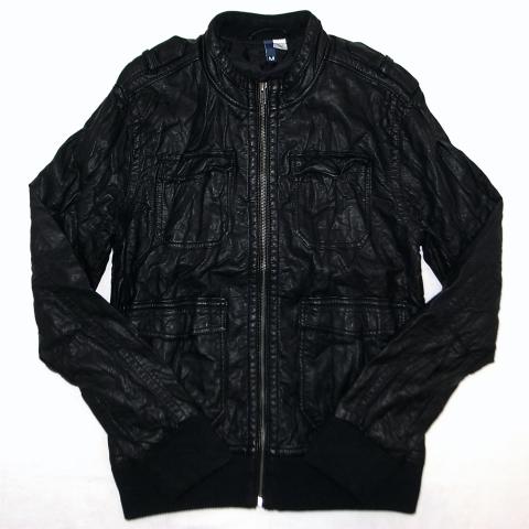 H&M Raiders Jacket PU Leather Black