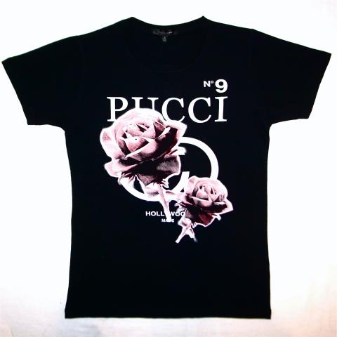 Hollywood Made T-shirts Mr.New Pucci Black