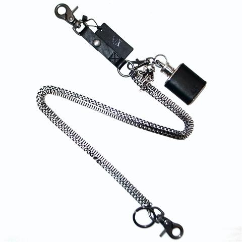 Armani Exchange Wallet Chain Gun Metal