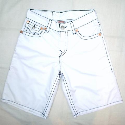 True Religion Swim Shorts SURF White  Navy