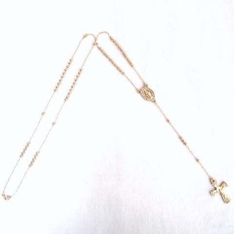 Gold Mini Rosary Chain No.27 Small