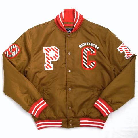 Play Cloths Nylon Stadium Jacket Go Tigers! Gold  Red