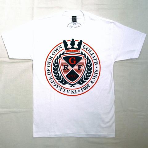 Goliath T-shirts Crest White