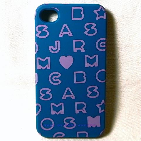 Marc Jacobs Stardust Logo iPhone 4 Cover Electric Teal Multi
