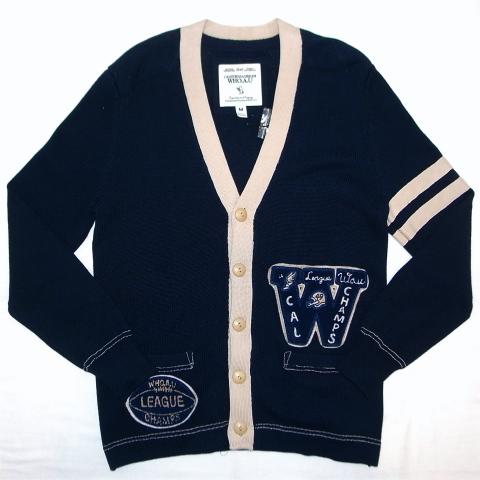 WHO.A.U Cardigan Navy  Cream