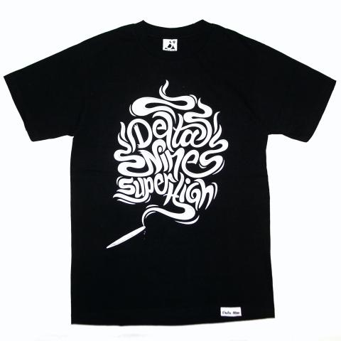 Delta Nine T-shirts Super High Black