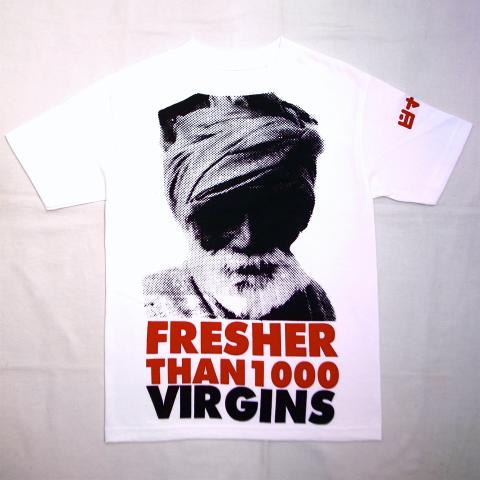 8&9 T-shirts Fresher Than1000 Virgins White