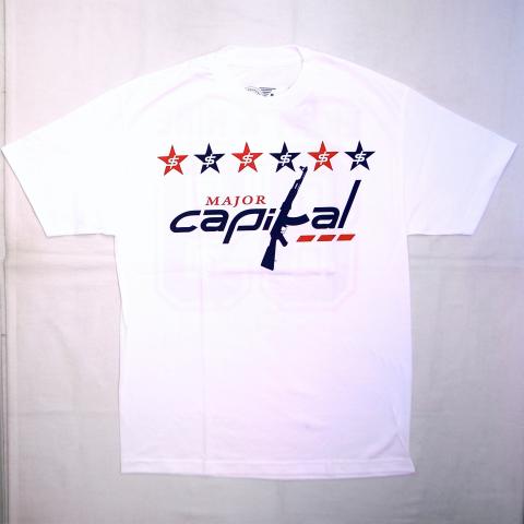 8&9 T-shirts Major Capital White