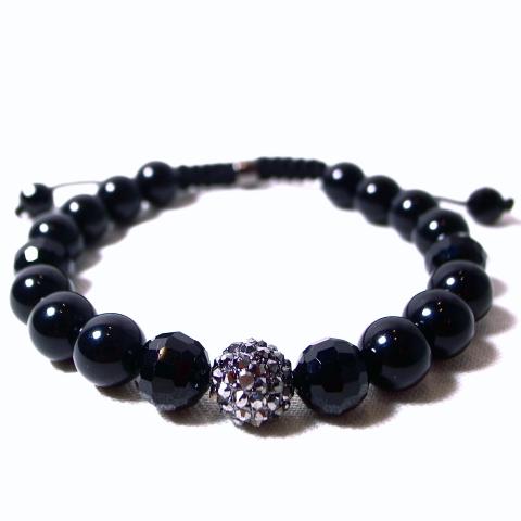 Chambala Bracelet Black  Gun Metal No.55