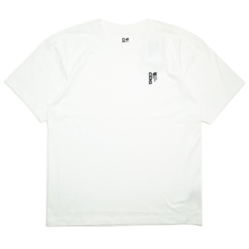 即完売コラボ★CDG x The North Face Tシャツ ロゴ アイコン半袖 CDGコムデギャルソン×ザノースフェイス限定Tシャツ-黒