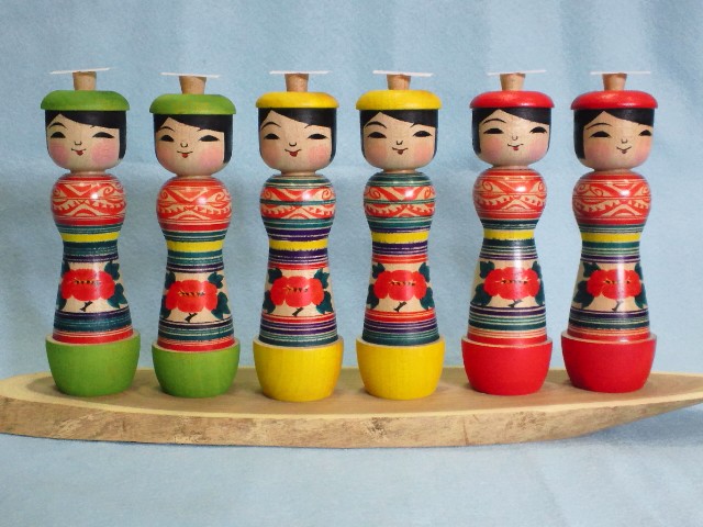 Amazon | 伝統こけし 温湯こけし 阿保六知作 青森県 | 民芸品