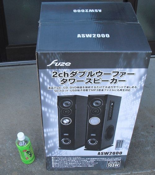 多分未使用 Fuze 2chダブルウーファー タワースピーカー ASW2000
