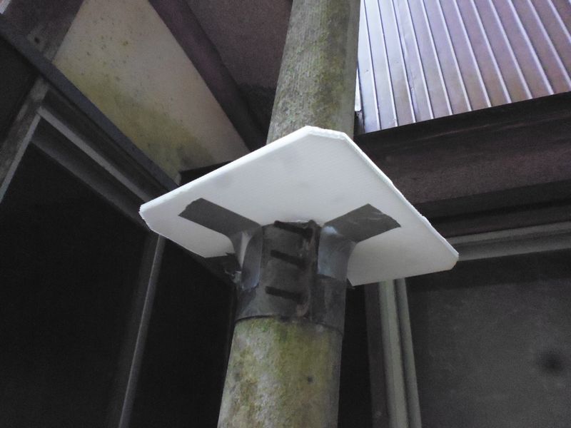 ハクビシン等小動物対策にネズミ返しを設置してみた(DIY) | DDRダイエット改!(直球ストレート(笑))