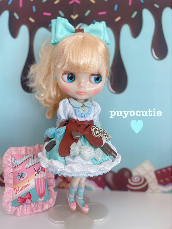 ♡ ブライスアウトフィットワンピース猫