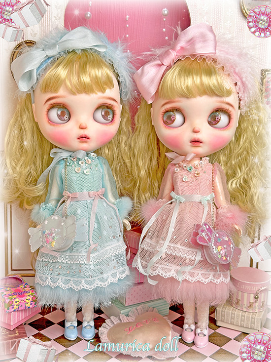 ✨期間限定✨小さいドール用 春のワンピースセット ビスクドール