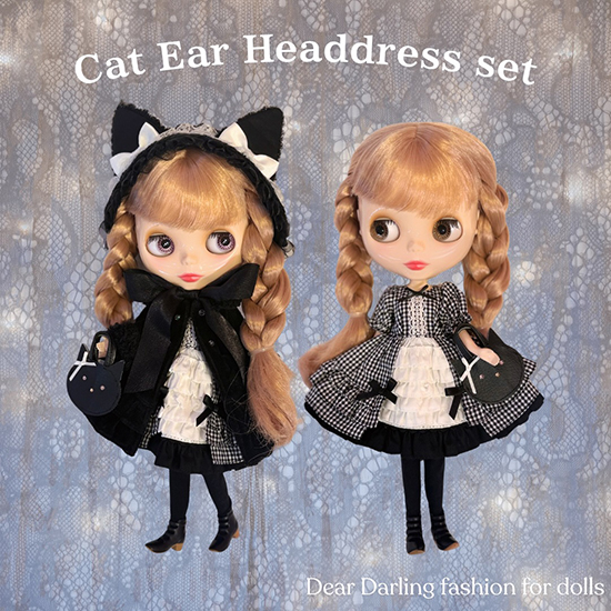 プチブライス ☆ ワンピースセット プチブライス服＊ねこちゃんワンピース6点セット