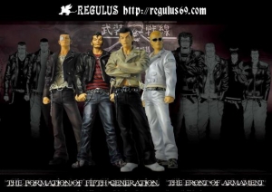 河内鉄生 久能龍信 二体 河内鉄生 久能龍信 二体 クローズ&worstフィギュア 武装九能龍信