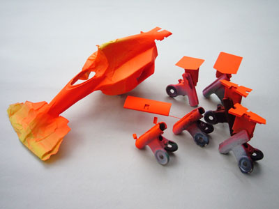 07年2月17日 マスキング＆マルボロレッド塗装完了 | ブログ川原模型資料館