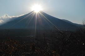 Mt. Fuji in a dimond sunshine