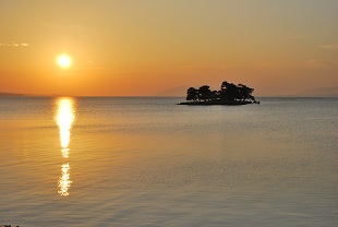 sunset in matsue