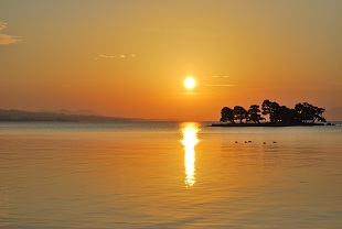 sunset in matsue