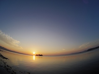 sunset in matsue