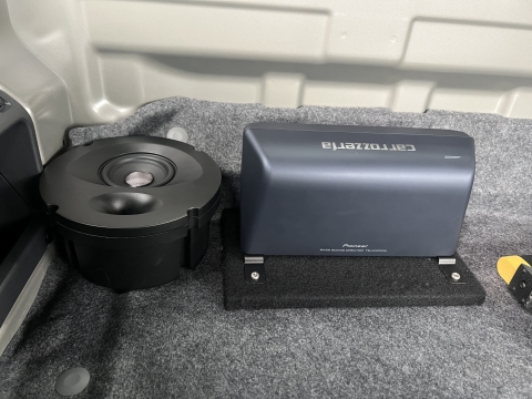 a/d/s 335PX ミッド ウーファー　使用期間１年！グリル！取扱説明書付き 24cm×14cmパワードサブウーファー TS-WX400DA ｜パイオニア公式