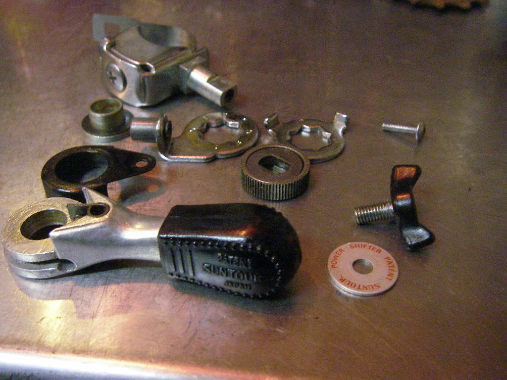 デッドストック SUNTOUR 3x6 サムシフター左右セット SUNTOUR XC THUMB