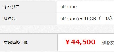  買取価格上限