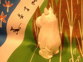 ムーミン 木彫りの置き物人形