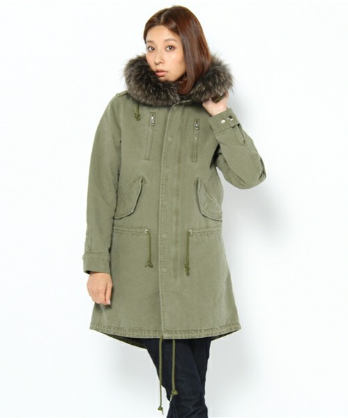 Rita Jeans Tokyo 石岡真実さんコラボ Aライン モッズコート 22AW 石岡真実さん×RITAコラボ MODS COAT w/TAION DOWNVEST