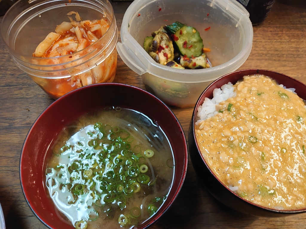 納豆とろろご飯 | また今度頑張ります