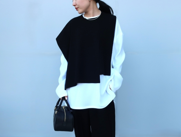 enföld cape vest 2025.1発売品 25SS】ENFOLD エンフォルド / CAPE VEST / ベスト | TRENT