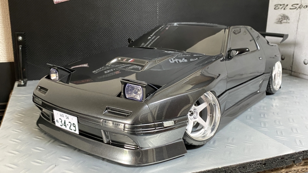 Round.265 TOPLINE RX-7 FC3S フルエアロVer ガンメタル【TB-004+