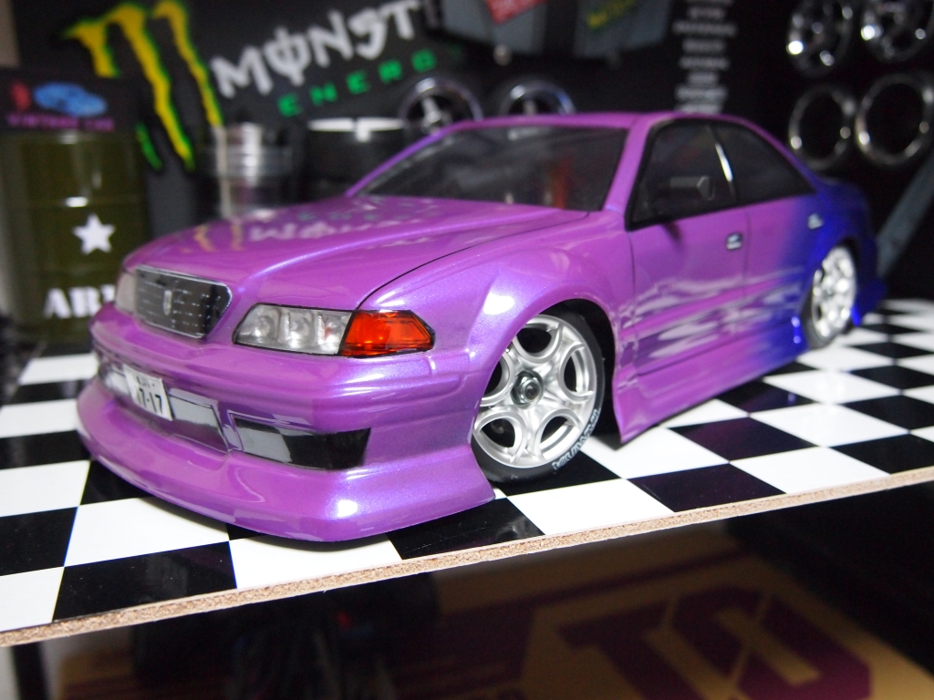 な*び様 コメント不可 ホビー 自作 ラジコンカー パープル 迷彩で塗る☆ReveD 180SX ラジコンボディ塗装☆Show up最新情報