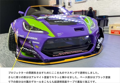 ReveD「エヴァンゲリオンレーシング GR86」リアショート加工済み ReveD「エヴァンゲリオンレーシング GR86」リアショート加工済み