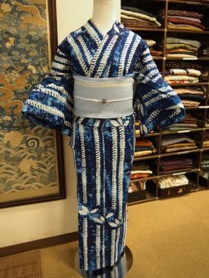 竹の柄の絞りの浴衣 - 20200731_3309013.jpg