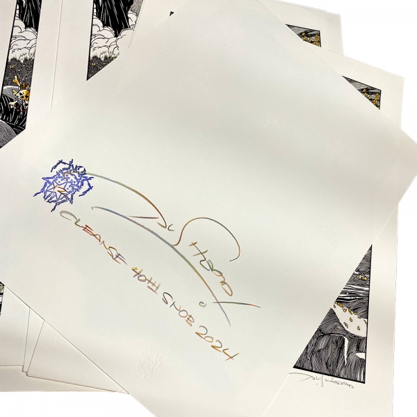 更新1213□Pushead-Cleanse the Bacteria 40th anniversary Giclee