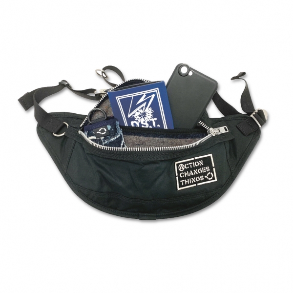 更新710□A.C.T._WAXED FLIP OVER BUM BAG□Re-stock