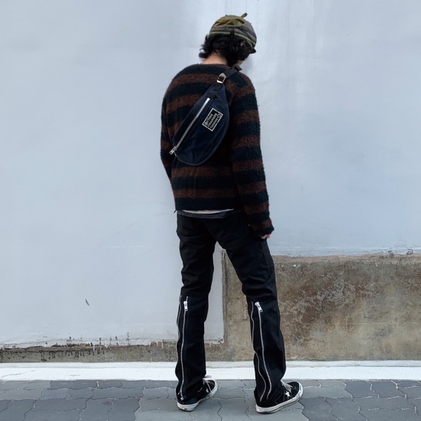 更新710□A.C.T._WAXED FLIP OVER BUM BAG□Re-stock